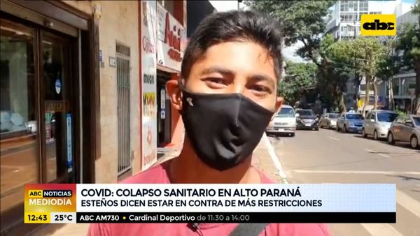 Esteños dicen estar en contra de más restricciones - ABC Noticias - ABC Color