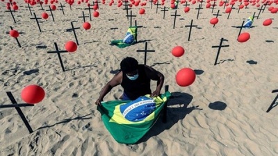 ¡Alarmante! Brasil reporta 1.800 fallecidos por Covid-19 y 75.495 infectados en la última jornada