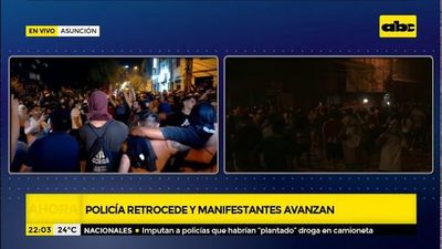Tregua ko’ä manifestante ha Policía oipysóva protesta pacífica - ABC Remiandu - ABC Color