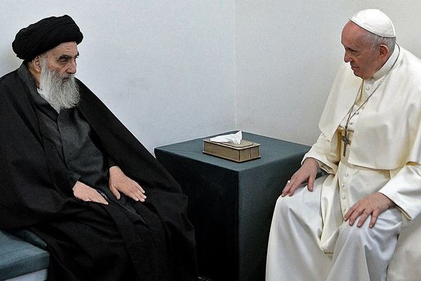 Papa y el ayatolá de Irak abogan por la paz en histórico encuentro - Mundo - ABC Color