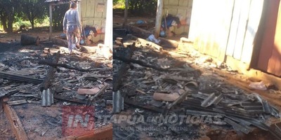 CNEL. BOGADO: EXPLOSIÓN DE GARRAFA OCASIONÓ INCENDIO Y DEJÓ UN HERIDO DE GRAVEDAD
