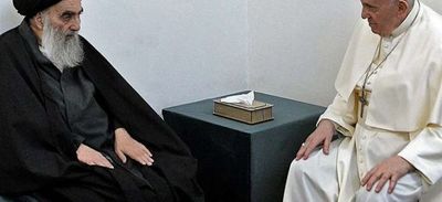 El papa Francisco y el ayatolá Sistani abogan por la paz en histórico encuentro en Irak