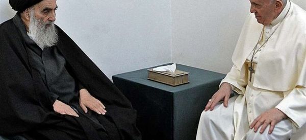 El papa Francisco y el ayatolá Sistani abogan por la paz en histórico encuentro en Irak
