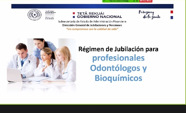 Caja Fiscal realizó charla sobre jubilación de odontólogos y bioquímicos | .::Agencia IP::.