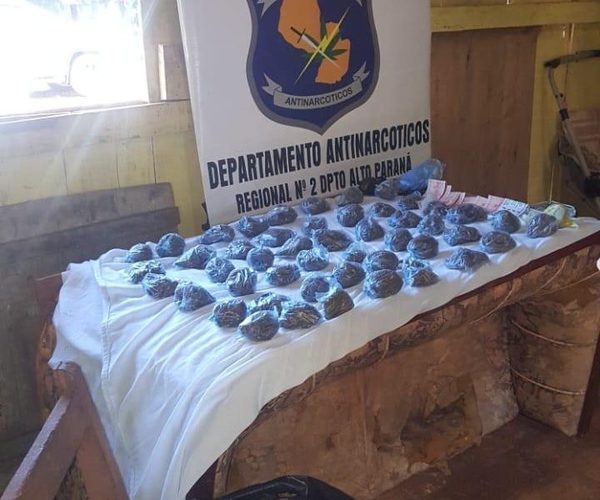Allanan vivienda donde comercializaban marihuana