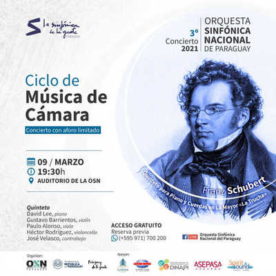 Ciclo de música de cámara de la OSN ofrece obra de Schubert | .::Agencia IP::.