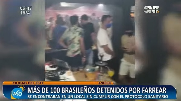 Detienen a centenar de brasileños que vinieron a farrear en CDE
