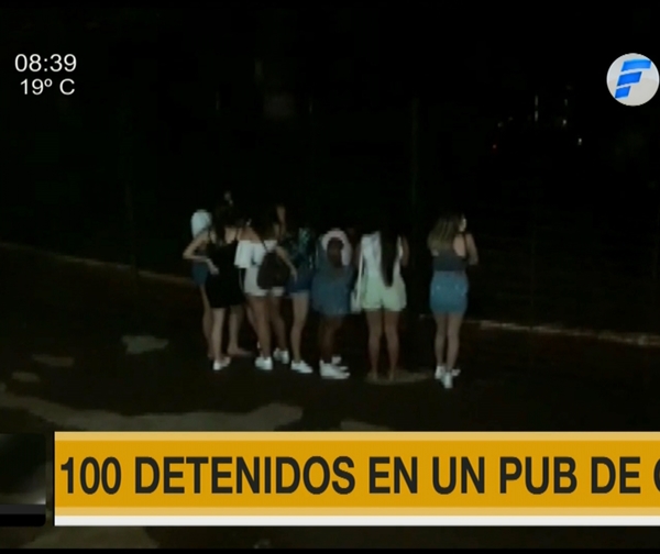 100 detenidos en pub de Ciudad del Este