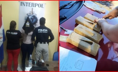 Brasileña detenida con marihuana oculta en su vehículo