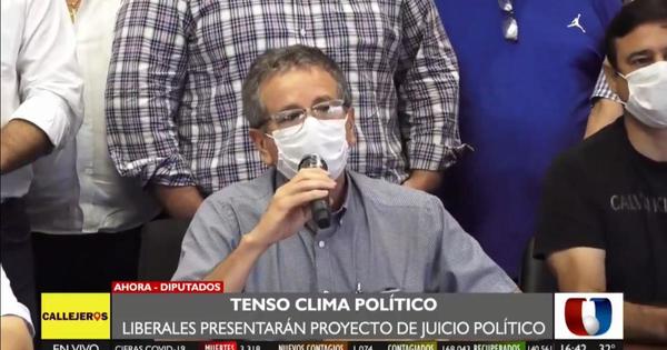 PLRA impulsará pedido de juicio político contra Abdo y Velázquez