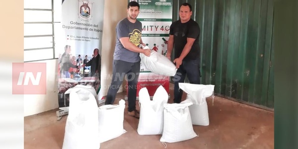 MUNICIPALIDAD DE LA PAZ RECEPCIONA BOLSAS DE SEMILLAS DE CHÍA.