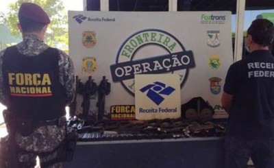 Hallan armas ocultas en caja de televisor que pretendían ingresar a Fo