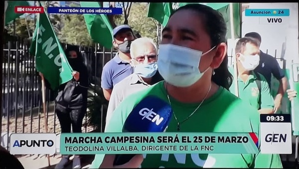 Federación Nacional Campesina confirma marcha en Asunción y apoya a autoconvocados - ADN Digital