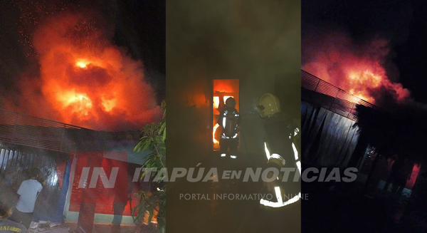 INCENDIO CONSUMIÓ UNA CASA Y UNA CAMIONETA EN OBLIGADO