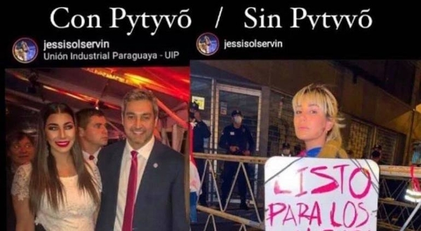 Diario HOY | Por posar junto a Marito y luego protestar en su contra, trozan en redes a Jessica Servín