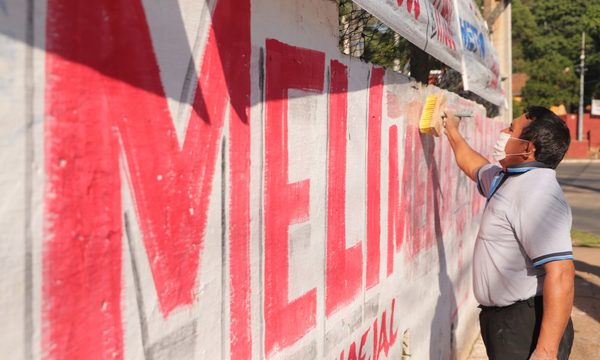 Ante denuncia ciudadana, retiran propaganda electoral extemporánea en Lambaré