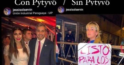 La Nación / “Masacran” a Jessica Servín en las redes: Posó con Marito y luego protestó en su contra