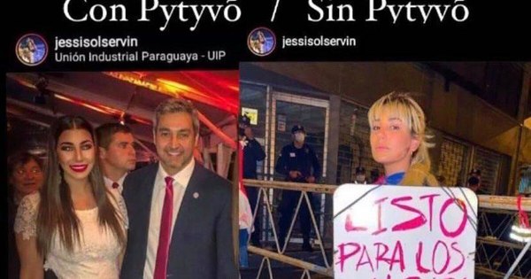 La Nación / “Masacran” a Jessica Servín en las redes: Posó con Marito y luego protestó en su contra