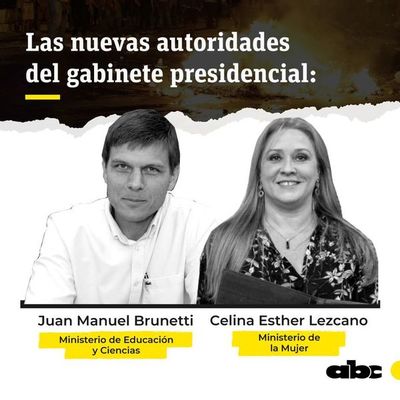 Juan Manuel Brunetti oho MEC-pe ha Celina Lezcano Ministerio de la Mujer-pe - ABC Remiandu - ABC Color