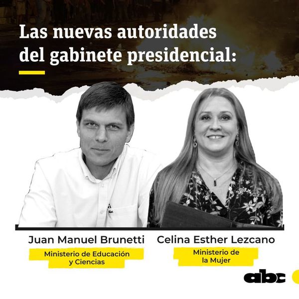 Juan Manuel Brunetti oho MEC-pe ha Celina Lezcano Ministerio de la Mujer-pe - ABC Remiandu - ABC Color