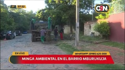 Asunción: Realizan ambiental en el Barrio Mburukuja - C9N