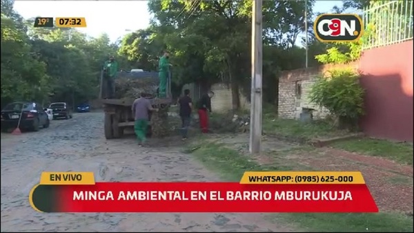Asunción: Realizan ambiental en el Barrio Mburukuja - C9N