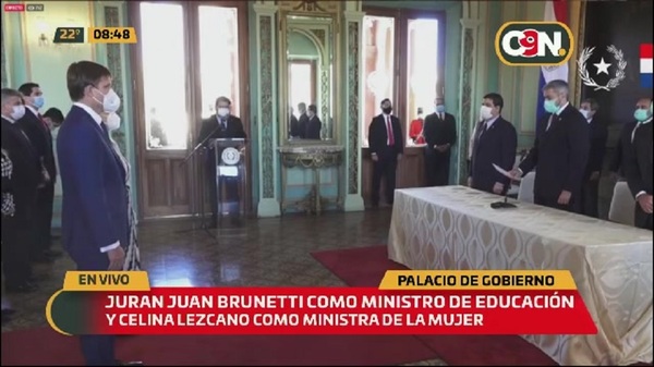 Juan Manuel Brunetti y Celina Lezcano Flores juraron como nuevos Ministros - C9N