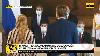 Juan Manuel Brunetti y Celina Lezcano juran como nuevos ministros - A la gran 730 - ABC Color