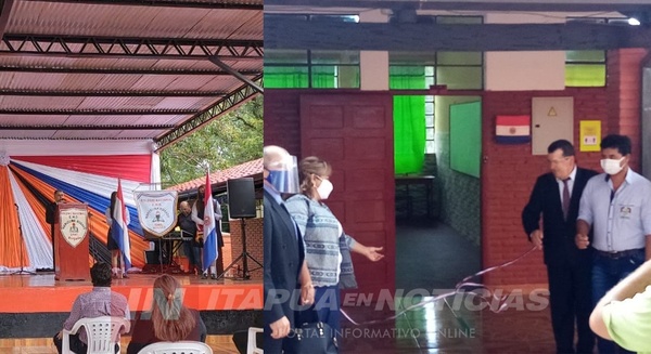 INAUGURAN MEJORAS EN EL COL. MARCELINA BOGADO DE CNEL. BOGADO