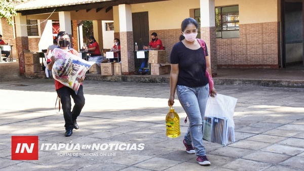 ENTREGA DE KITS DE VÍVERES LLEGA AL 80%.