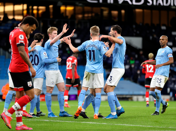 El City se recupera con una goleada al Soton