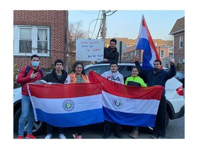 Paraguayos se manifiestan en Nueva York
