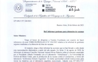 Crónica / No le dieron bola para compra de vacunas he’i