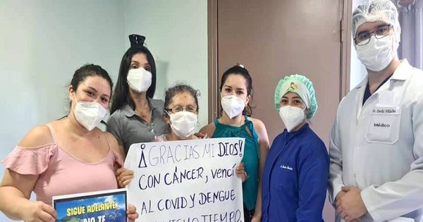 La Nación / Mujer con cáncer se recupera de dengue y covid