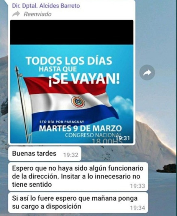 Docente fue removida de su cargo por apoyar manifestaciones