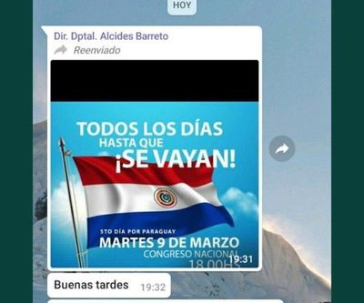 Remueven a docente por apoyar manifestaciones contra Abdo