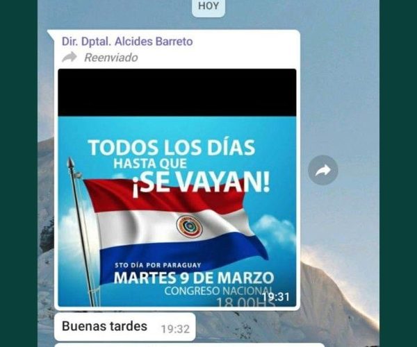 Remueven a docente por apoyar manifestaciones contra Abdo