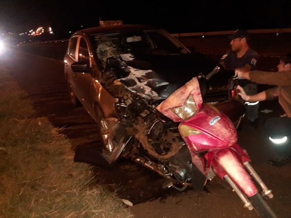 Motociclista muere en violento accidente rutero - ABC en el Este - ABC Color