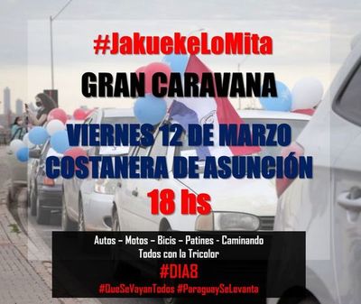 En el octavo día, invitan a una gran caravana ciudadana - Nacionales - ABC Color