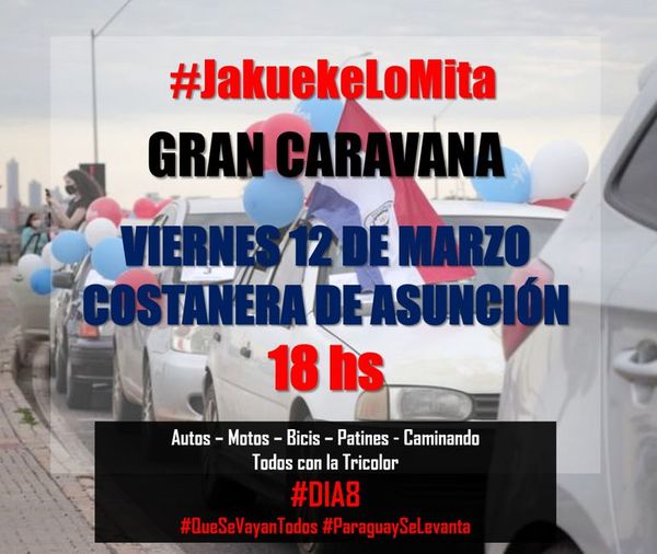 En el octavo día, invitan a una gran caravana ciudadana - Nacionales - ABC Color
