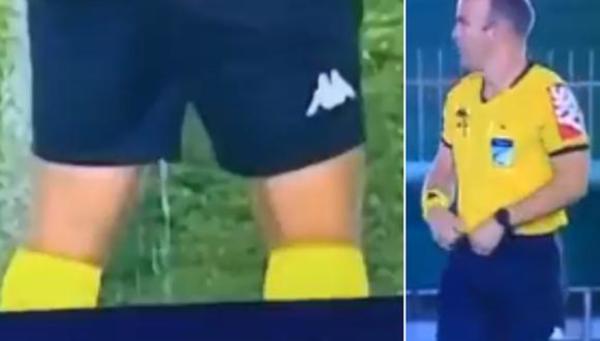 Brasil: Árbitro no se aguantó y orinó en medio de un partido de la Copa Brasil