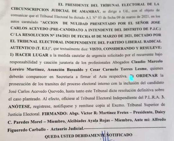 Pagaron 10 mil dólares a juez Víctor Martínez para inscribir candidatura de José C Acevedo, según el abogado Echeverria