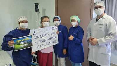 Paciente oncológica se recupera del dengue y el covid en CDE
