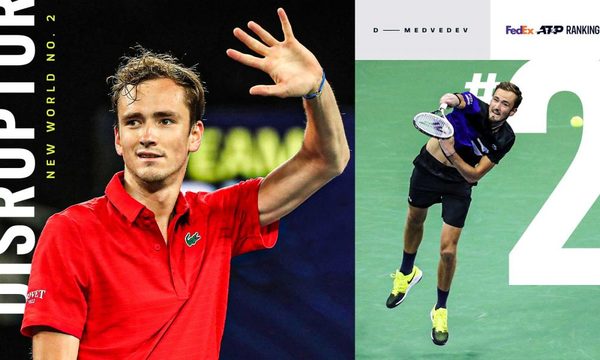 Medvedev desplaza a Nadal del segundo lugar del ranking ATP