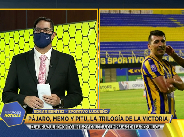 Édgar Benítez hablando en Tigo Sports Noticias