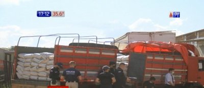 Incautan 14 toneladas de azúcar de contrabando