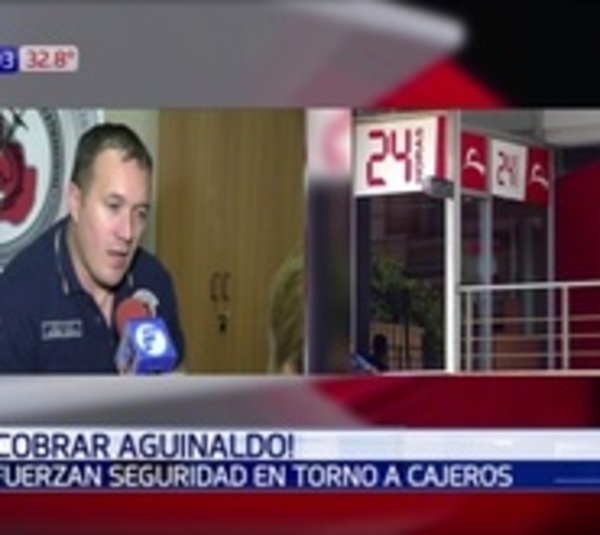 Reforzarán seguridad en zona de cajeros en días de cobro de aguinaldo - Paraguay.com