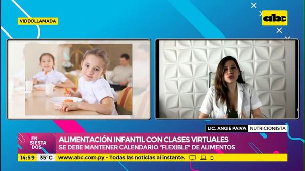 Alimentación infantil con clases virtuales - Ensiestados - ABC Color