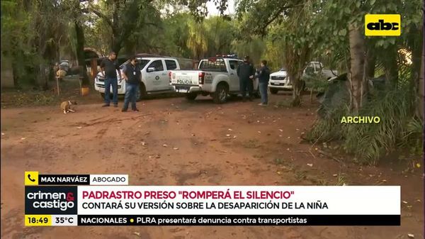 Padrastro de niña desaparecida llama a conferencia de prensa - Crimen y castigo - ABC Color