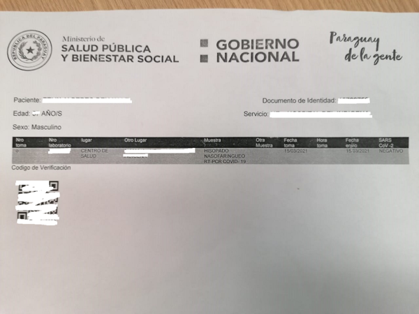 Salud informó que adulteraron datos de prueba Covid-19 para viajar | .::Agencia IP::.